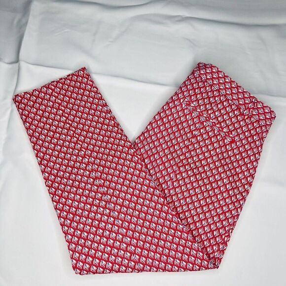 GAP Woman Size 6P Pink Slim Cropped Capri Pants Geometric Spring Summer 0812 - Picture 2 of 14